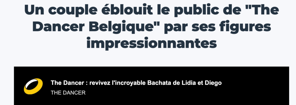 The Dancer Auvio RTBF